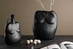 Romie Vase - Matte Black - 24*14*28Hcm