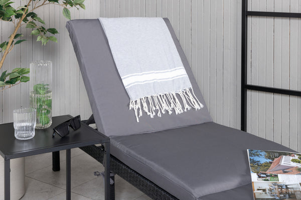 Sun loungers BILBAO Artificial rattan Black