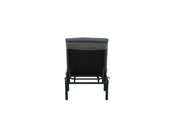 Sun loungers BILBAO Artificial rattan Black