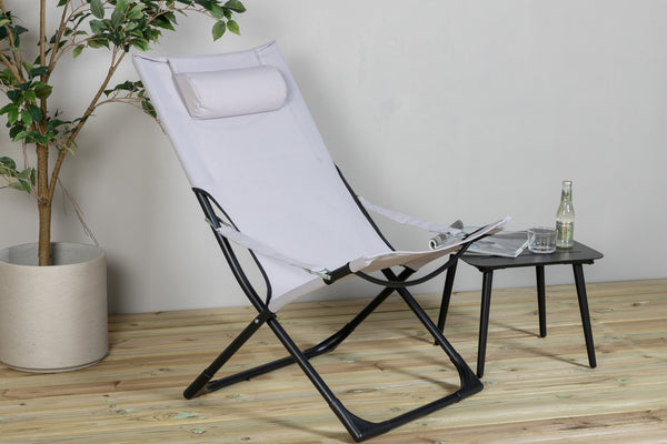 Deckchairs SEVILLE Steel White