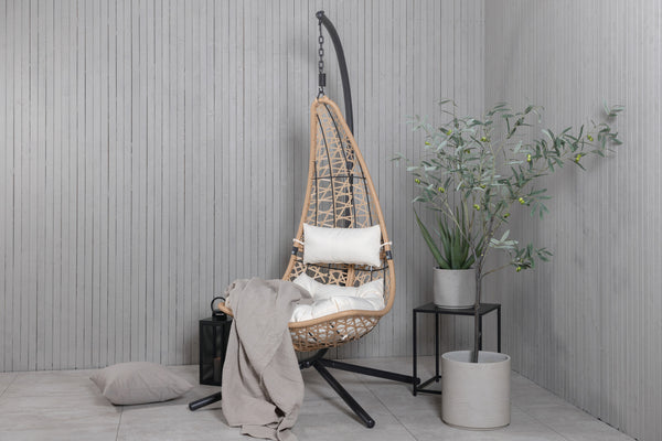 Hanging chairs EDINBURGH Synthetic rattan Nature 