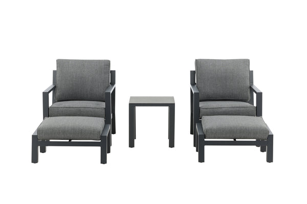 Lounge Set BARCELONA Aluminium Svart