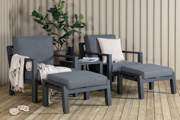 Lounge Set BARCELONA Aluminium Svart