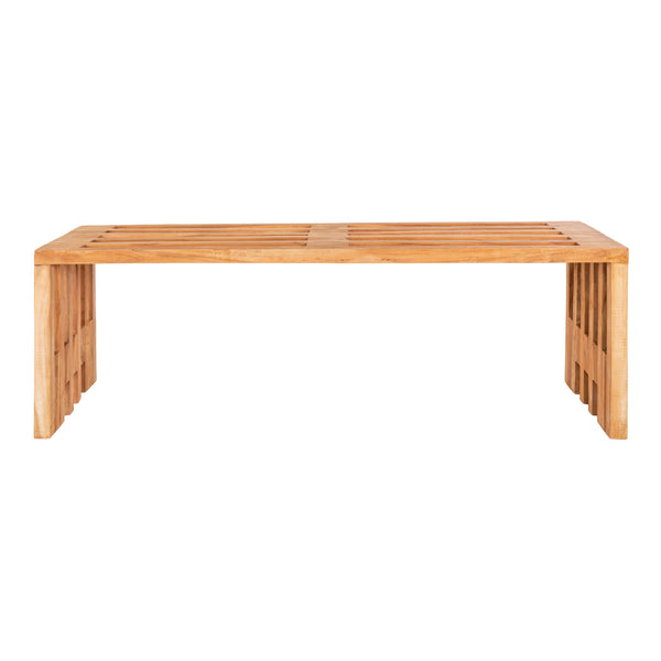 Bänk BENIDORM Teak 35x140x48 Natur