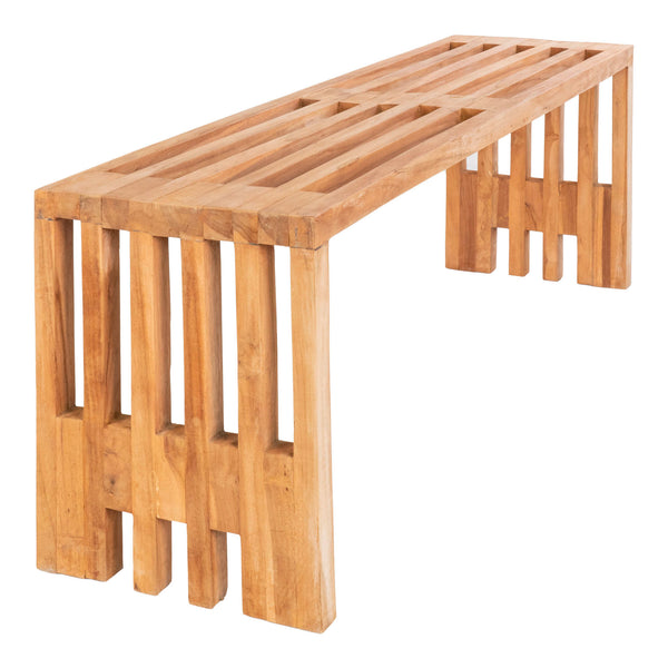 Bänk BENIDORM Teak 35x140x48 Natur