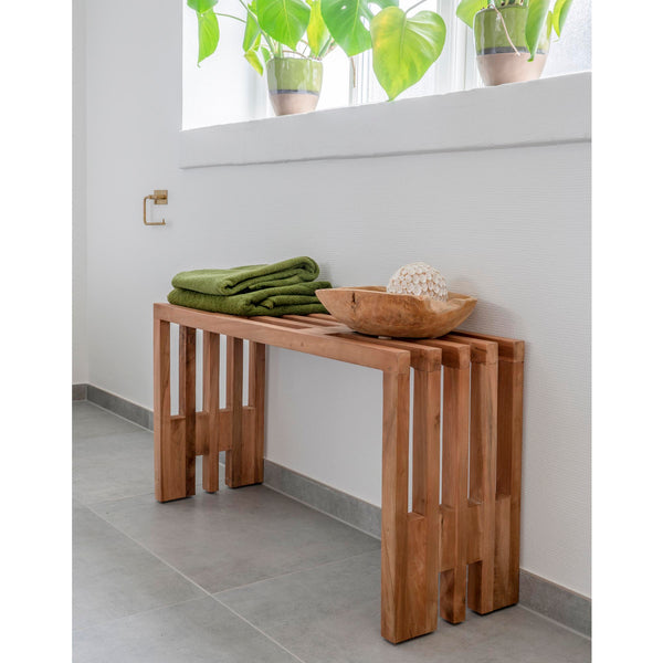 Bänk BENIDORM Teak 30x90x49 Natur