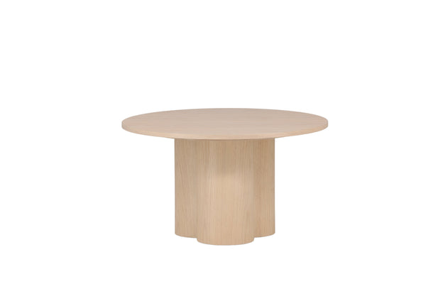 Couchtisch OLIVIA ⌀80cm-MDF Weiß verputzt