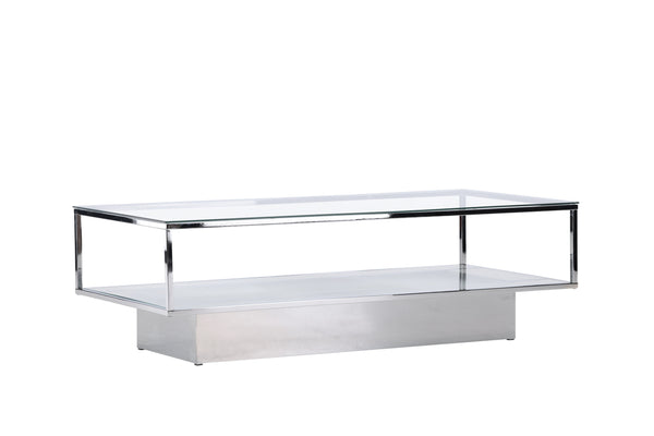 Soffbord MAGLEHEM Glas 130x60x38 Transparent