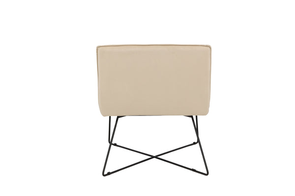 Lounge fåtölj X-LOUNGE Sammet 128x83x71cm-Beige