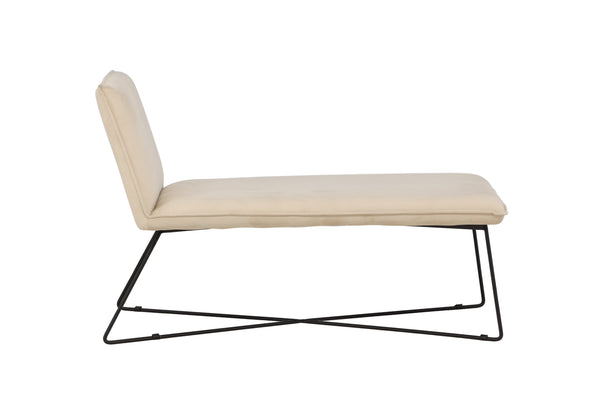 Lounge fåtölj X-LOUNGE Sammet 128x83x71cm-Beige