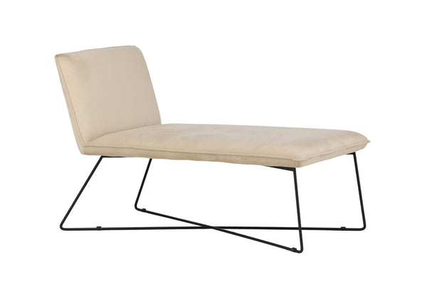 Lounge fåtölj X-LOUNGE Sammet 128x83x71cm-Beige