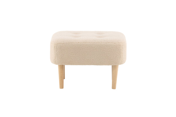 Pouffe SALINA Polyester White