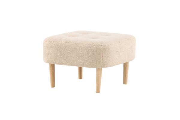 Pouffe SALINA Polyester White