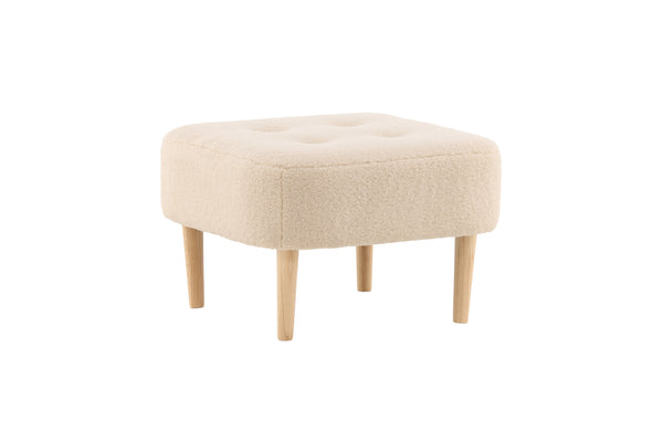 Pouffe SALINA Polyester White