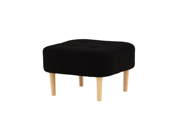 Pouffe SALINA Polyester Black