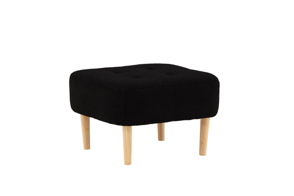 Pouffe SALINA Polyester Black