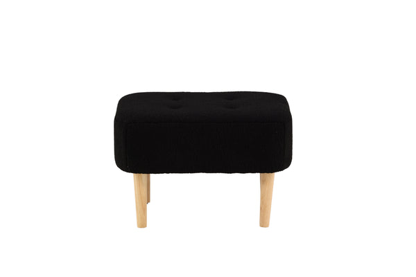 Pouffe SALINA Polyester Black