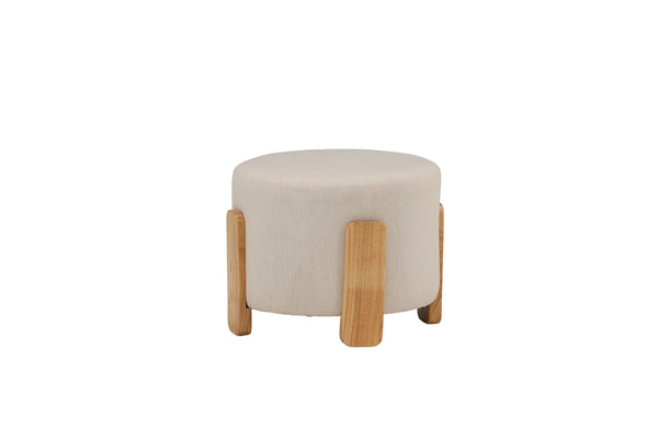 Pouffe COFFEY Linen White