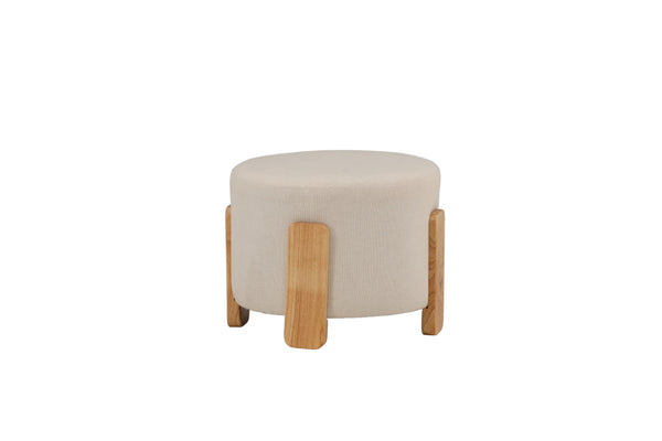 Pouffe COFFEY Linen White