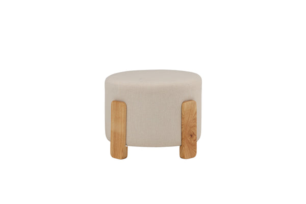 Pouffe COFFEY Linen White