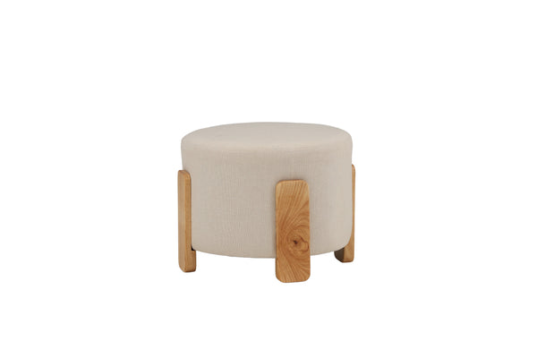 Pouffe COFFEY Linen White