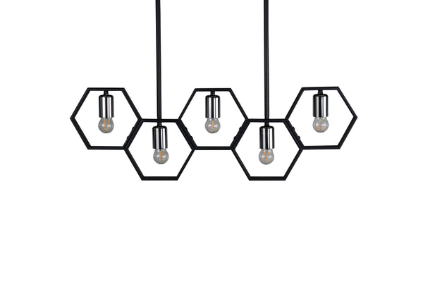 Taklampa QUEEN B Stål LED E27-Svart