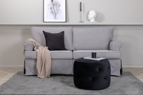 2-Sitzer-Sofa ANTON Polyester Grau