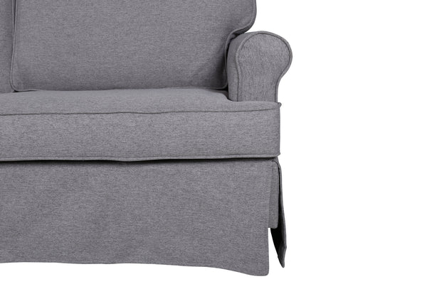 2-Sitzer-Sofa ANTON Polyester Grau