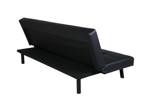 Schlafsofa BODIL PU Schwarz