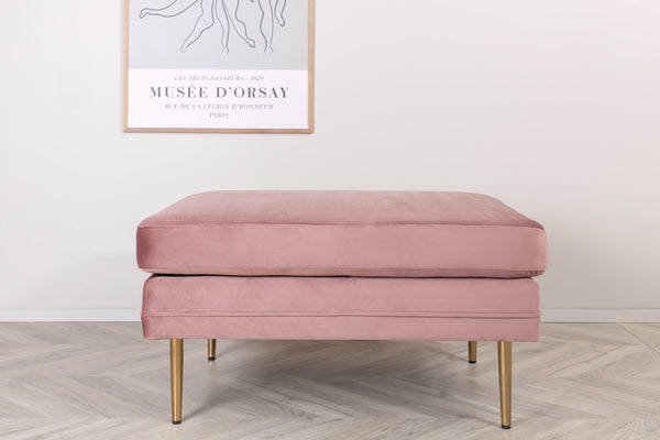 BOOM Ottoman Sammet Rosa