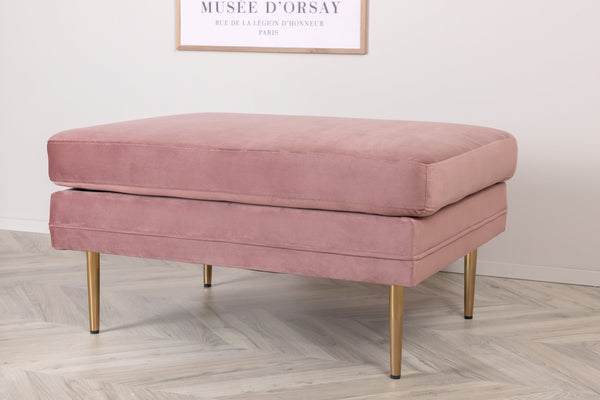 BOOM Ottoman Sammet Rosa