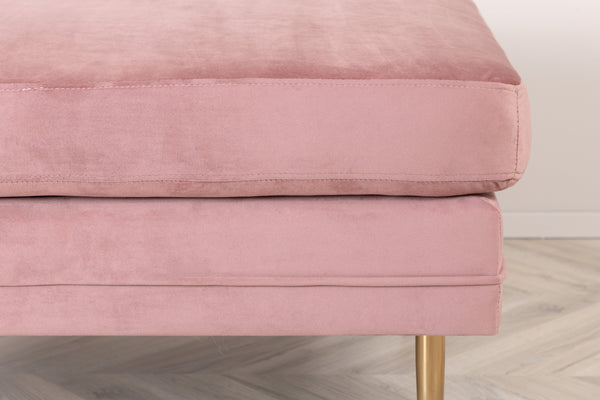 BOOM Ottoman Sammet Rosa