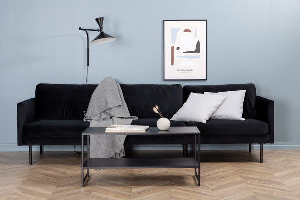 ZOOM 3-Sits Soffa Svart