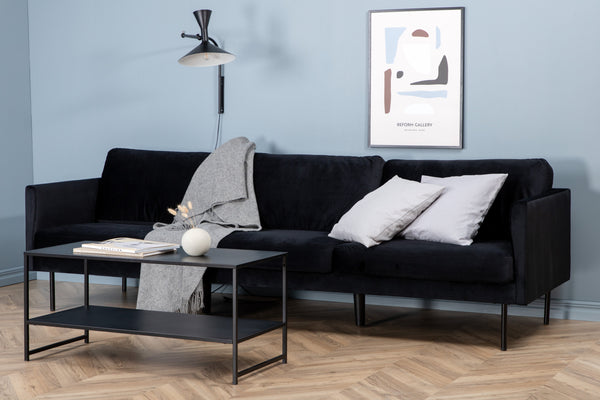 ZOOM 3-Sits Soffa Svart