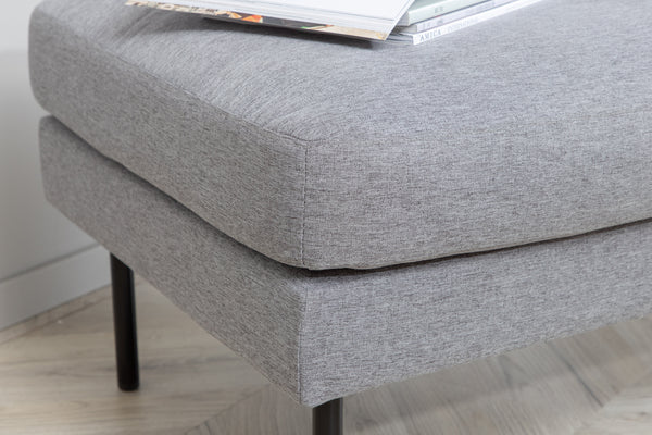 ZOOM Ottoman Polyester Grå