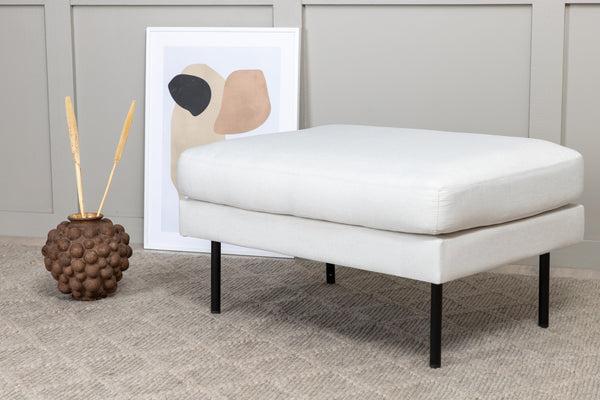 ZOOM Ottoman Polyester Ljusbeige