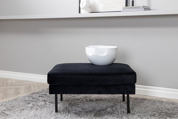 ZOOM Ottoman Velvet Black