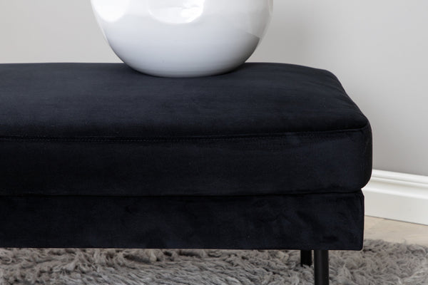 ZOOM Ottoman Velvet Black