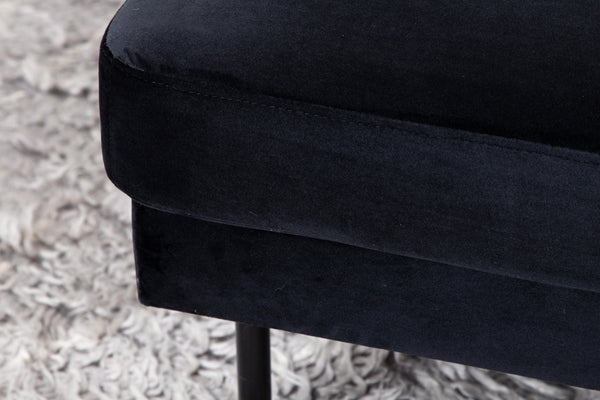 ZOOM Ottoman Velvet Black