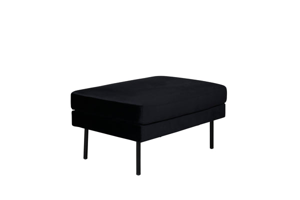 ZOOM Ottoman Velvet Black