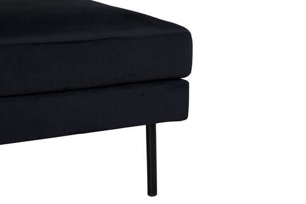 ZOOM Ottoman Velvet Black