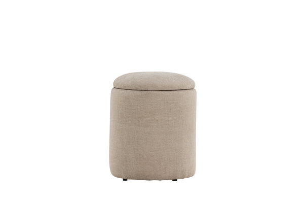 Pouf LIMPEN Linen Beige