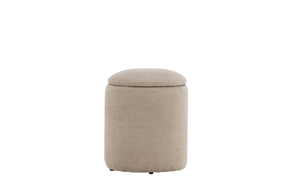 Pouf LIMPEN Linen Beige