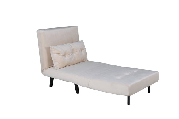 Schlafsofa VICKY Samt Beige