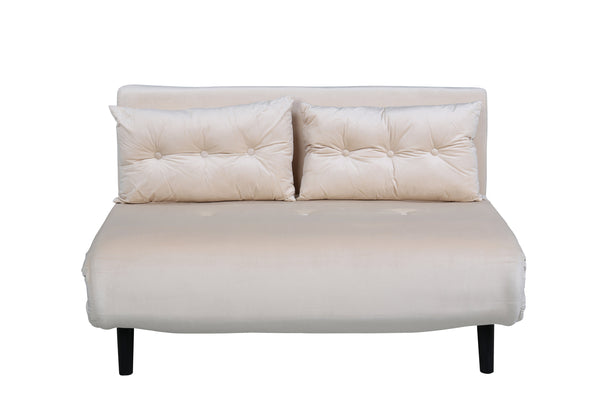 Schlafsofa VICKY Samt Beige