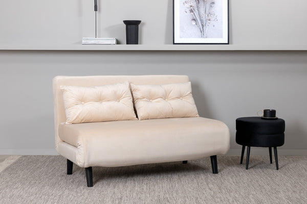 Schlafsofa VICKY Samt Beige