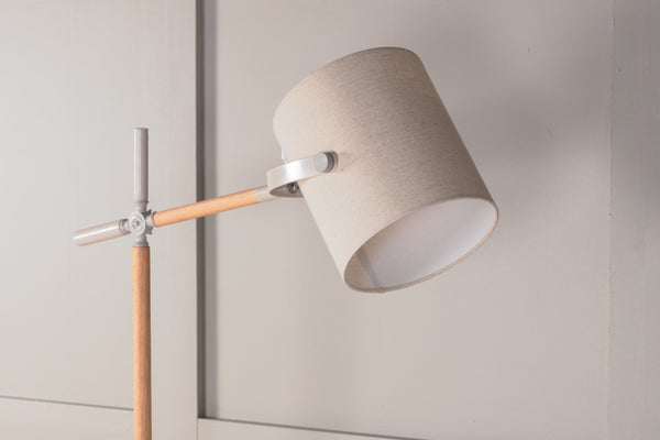 Golvlampa DENNIS Linen E27-Beige