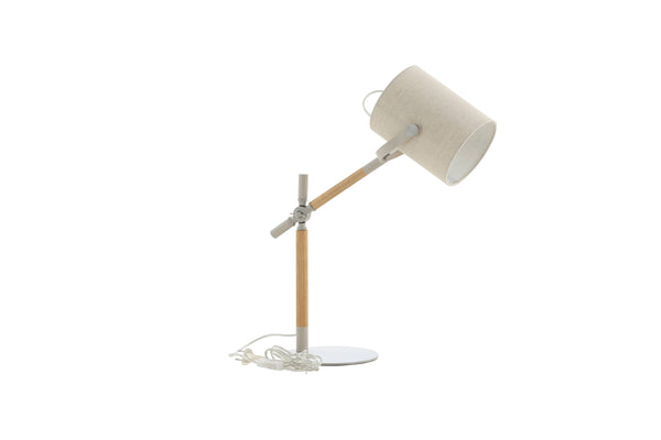 Bordslampa DENNIS Linen E27-Beige