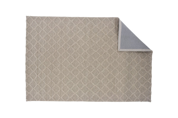 Rektangulär matta CLOUDY Ull 300x200cm-Beige