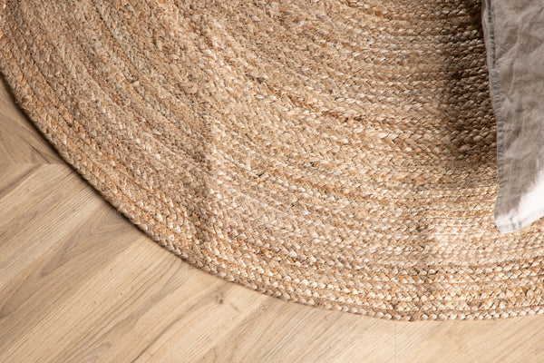 Ovaler Teppich OLIVER Jute 200x140cm-Natur